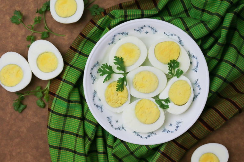 Hard-boiled eggs